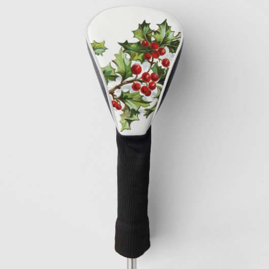 Holly Berries 001 Golfheadcover (Voorkant)