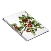Holly Berries 001 Notitieboek (Rechterzijde)