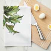 Holly Berries 001 Theedoek (Quarter Fold)