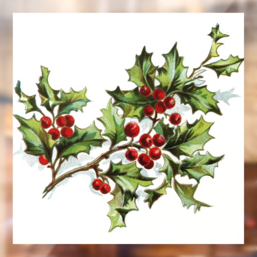 Holly Berries 001 van JAMFoto Raamsticker (Vel 2)