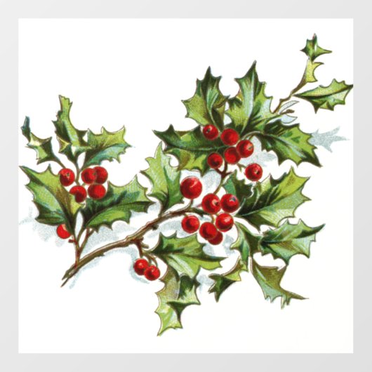 Holly Berries 001 van JAMFoto Raamsticker (Vel)