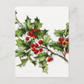 Holly Berries 002 Briefkaart (Voorkant)