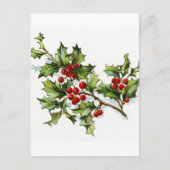 Holly Berries 002 Briefkaart (Voorkant)