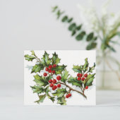 Holly Berries 002 Briefkaart (Staand voorkant)