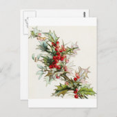 Holly Berries 004 Briefkaart (Voorkant / Achterkant)