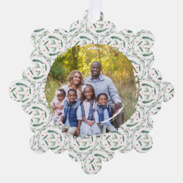 Holly Berries and branches Paper Ornament Card Kaart