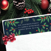 Holly Berries Bloem Retouradres Label