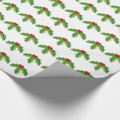 Holly Berries Cadeaupapier (Hoek)