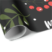 Holly Berries Cadeaupapier (Rol Hoek)