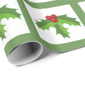 Holly Berries Cadeaupapier (Rol Hoek)
