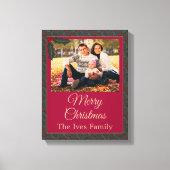 Holly Berries Christmas Canvas Afdruk (Voorkant)