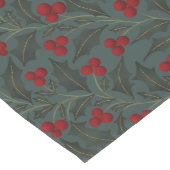 Holly Berries Christmas Korte Tafelloper (Hoek)