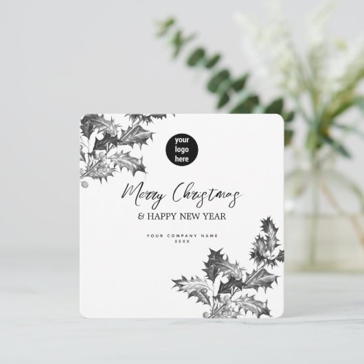 Holly Berries Corporate Business QR Code Logo (Staand voorkant)