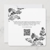 Holly Berries Corporate Business QR Code Logo (Achterkant)