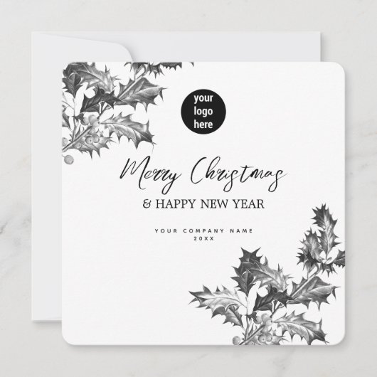 Holly Berries Corporate Business QR Code Logo (Voorkant)