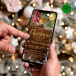 Holly Berries Digitale Kerstfeest Uitnodiging<br><div class="desc">Verwen warmte en vrolijkheid in het juletideseizoen met ons Custom Rustic Wood-ontwerp, Holly Berries Digital Christmas Party-uitnodiging. Ontworpen met liefde door Mylini Design, doordringt deze uitnodiging de traditionele kerstsfeer met de levendigheid van rustiek hout en holly bessen. Deze digitale download kan worden gepersonaliseerd om uw unieke samenkomst te passen, waardoor...</div>