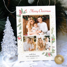 Holly Berries Elegant Chic Merry 3 Foto