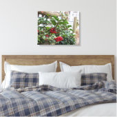 Holly Berries en Fence - Martha's wijngaard Canvas Afdruk (Insitu (Slaapkamer))
