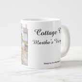 Holly Berries en Fence - Martha's wijngaard Grote Koffiekop (Voorkant rechts)