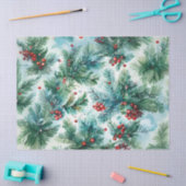 Holly Berries en Pine Christmas Decoupage Craft P Tissuepapier (Craft)