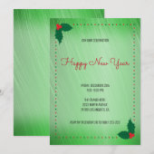 Holly Berries en Stippen Kaart (Voorkant / Achterkant)