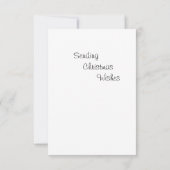 Holly Berries Flat kerstKaart Kaart (Achterkant)