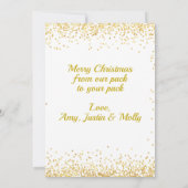 Holly Berries Floral Botanische Foto Kerstmis (Achterkant)