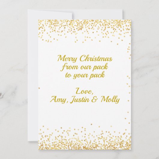 Holly Berries Floral Botanische Foto Kerstmis (Achterkant)