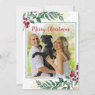 Holly Berries Floral Botanische Foto Kerstmis