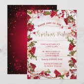 Holly Berries Frame Company Kerstmis Kaart (Voorkant / Achterkant)
