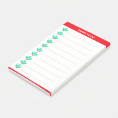 Holly Berries heeft alles gepersonaliseerd om te d Post-it® Notes (Schuin)