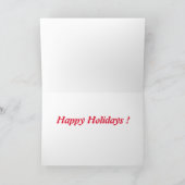 Holly Berries in de sneeuw Feestdagen Kaart (Binnen)