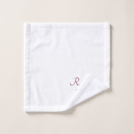 Holly Berries in Red en Black Buffalo Pset Bad Handdoek (Wasdoekje)