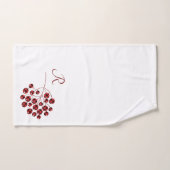 Holly Berries in Red en Black Buffalo Pset Bad Handdoek (Handdoek)