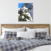 Holly Berries in Snow - Martha's wijngaard Canvas Afdruk (Insitu (Slaapkamer))