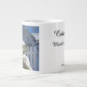 Holly Berries in Snow - Martha's wijngaard Grote Koffiekop (Voorkant)