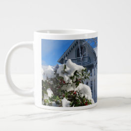 Holly Berries in Snow - Martha's wijngaard Grote Koffiekop