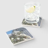 Holly Berries in Snow - Martha's wijngaard Stenen Onderzetter (Zijkant)