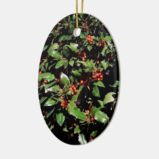 'Holly & Berries' Kerst 2025 Ornament (Links)