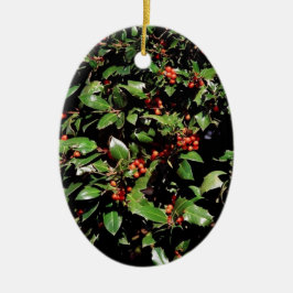 'Holly & Berries' Kerst 2025 Ornament