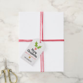 Holly Berries Kerst Cadeaulabel (Met Touw)