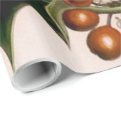 holly berries , kerst cadeaupapier (Rol Hoek)