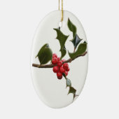 Holly Berries Kerst Ornament (Rechts)