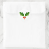 Holly berries Kerst sticker (Tas)
