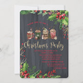 Holly Berries, kerstfeest Drink Company kerst Kaart (Voorkant)
