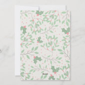 Holly Berries kerstfoto Feestdagenkaart (Achterkant)