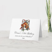  Holly Berries - kerstKaart Feestdagen Kaart (Achterkant)