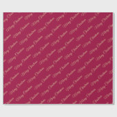 Holly Berries Kerstmis Cadeaupapier (Vlak)