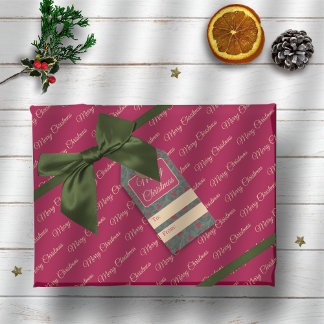 Holly Berries Kerstmis Cadeaupapier