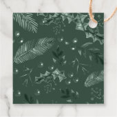 Holly Berries Kerstmis Winter Bruiloft Bedankjes Labels (Achterkant)